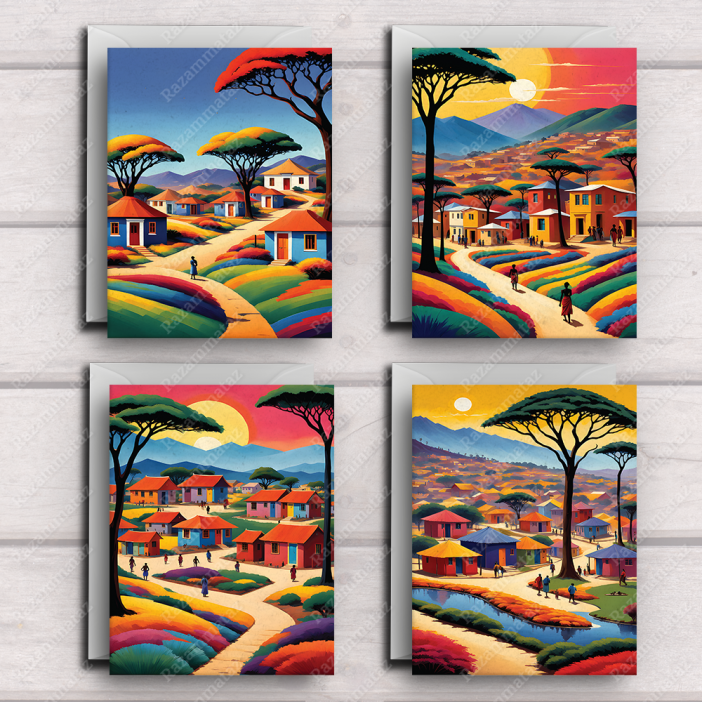 African Cards Set M